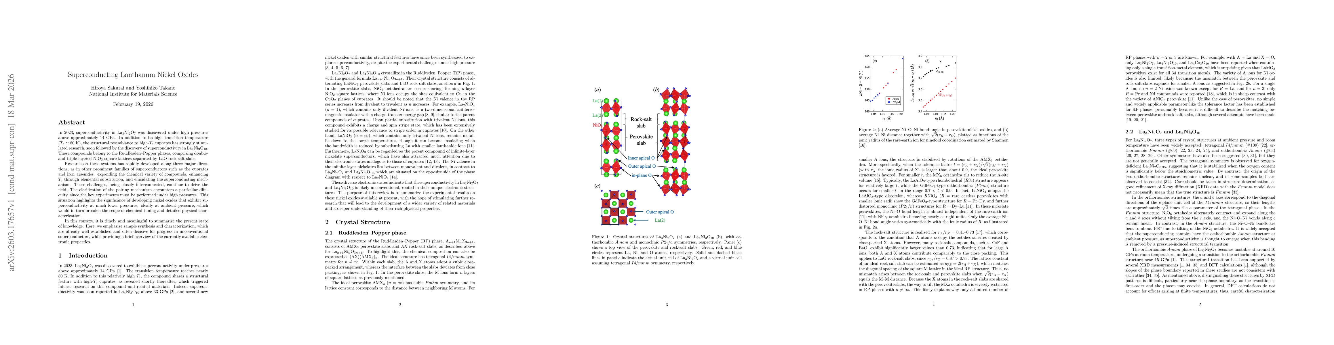 Thumbnail for Superconducting Lanthanum Nickel Oxides with Bilayered and Trilayered Crystal Structures