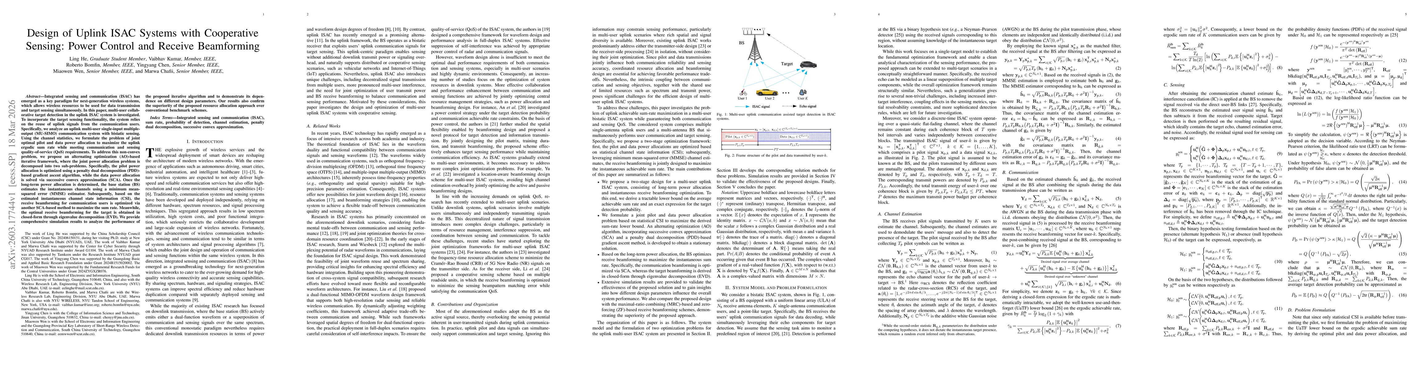Thumbnail for Design of Uplink ISAC Systems with Cooperative Sensing: Power Control and Receive Beamforming