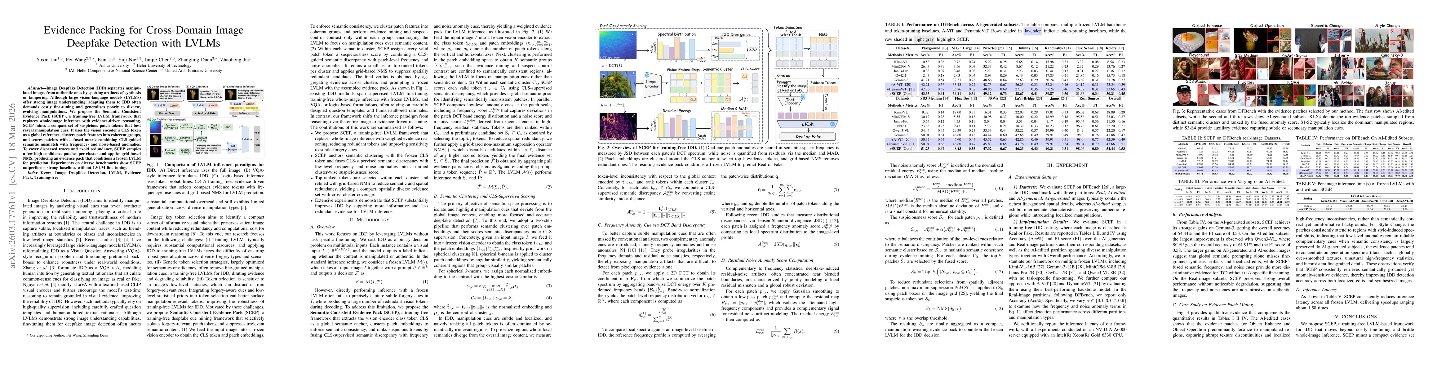 Thumbnail for Evidence Packing for Cross-Domain Image Deepfake Detection with LVLMs