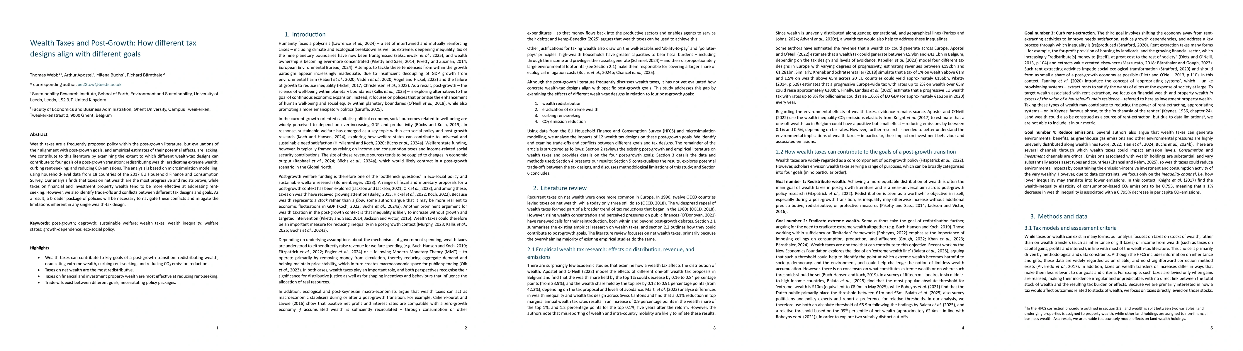Thumbnail for Wealth Taxes and Post-Growth: How different tax designs align with different goals