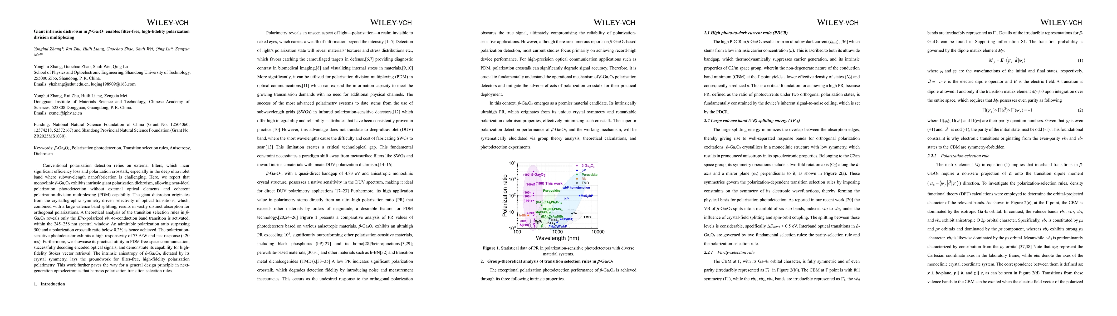 Thumbnail for Giant intrinsic dichroism in \b{eta}-Ga2O3 enables filter-free, high-fidelity polarization division multiplexing