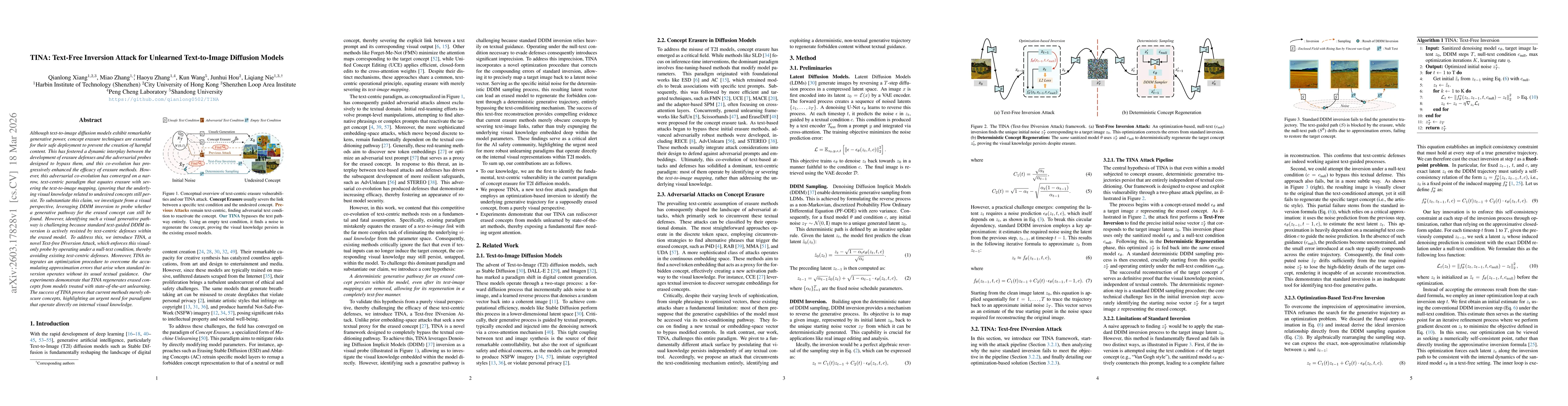 Thumbnail for TINA: Text-Free Inversion Attack for Unlearned Text-to-Image Diffusion Models