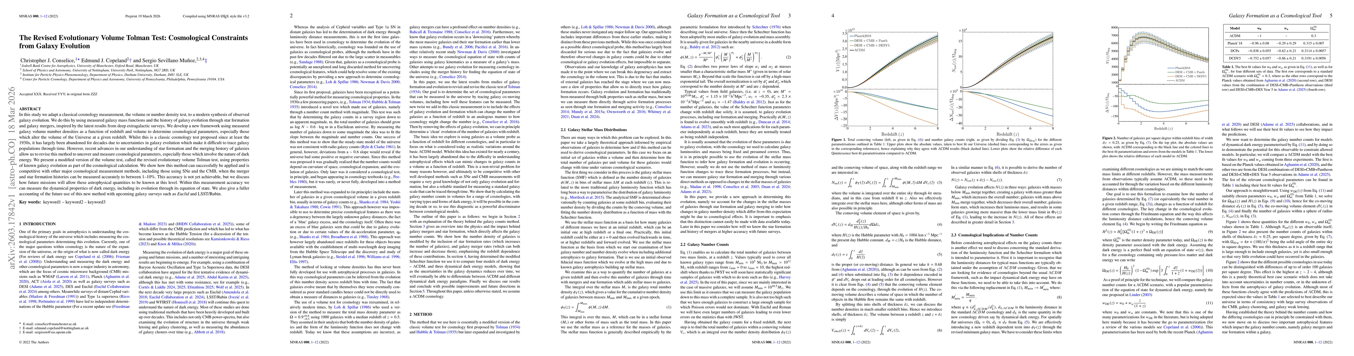 Thumbnail for The Revised Evolutionary Volume Tolman Test: Cosmological Constraints from Galaxy Evolution
