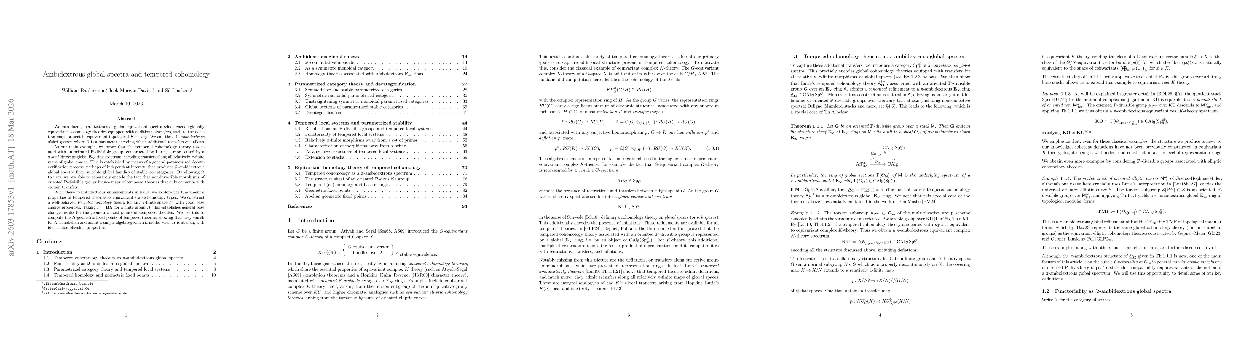 Thumbnail for Ambidextrous global spectra and tempered cohomology