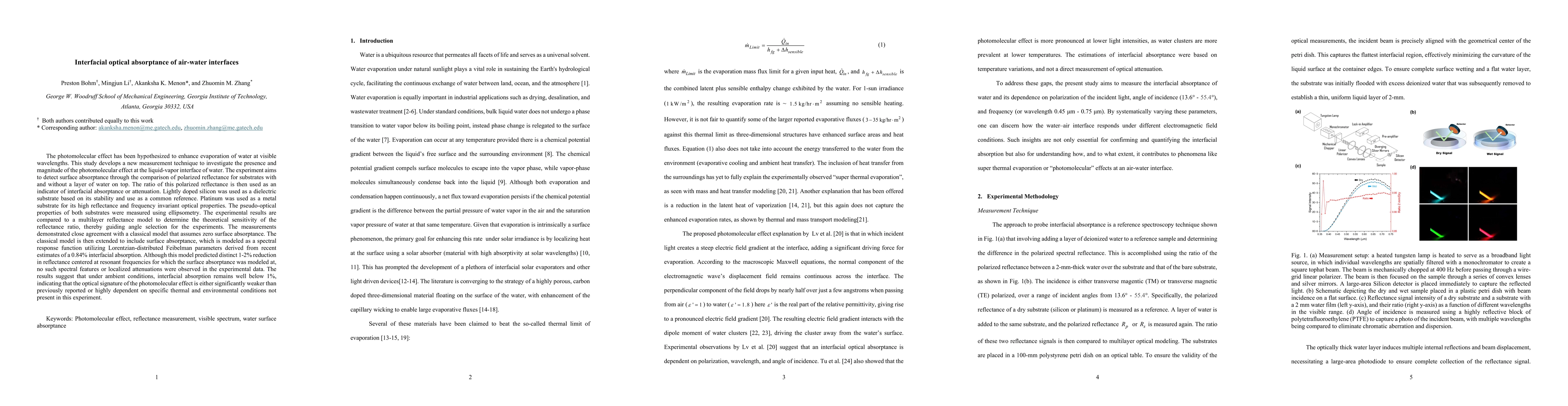 Thumbnail for Interfacial optical absorptance of air-water interfaces