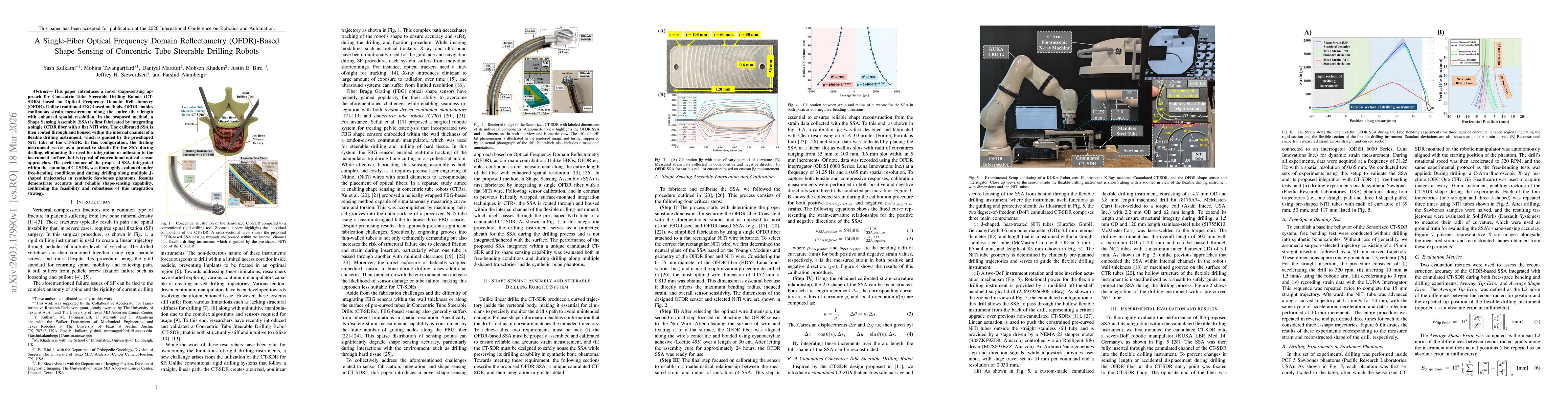Thumbnail for A Single-Fiber Optical Frequency Domain Reflectometry (OFDR)-Based Shape Sensing of Concentric Tube Steerable Drilling Robots