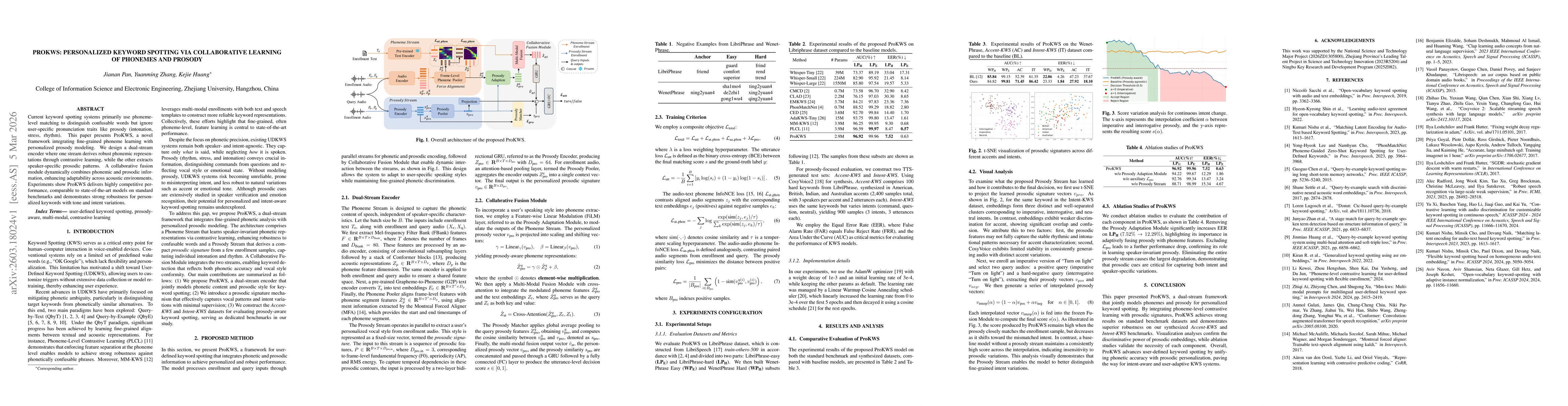Thumbnail for ProKWS: Personalized Keyword Spotting via Collaborative Learning of Phonemes and Prosody