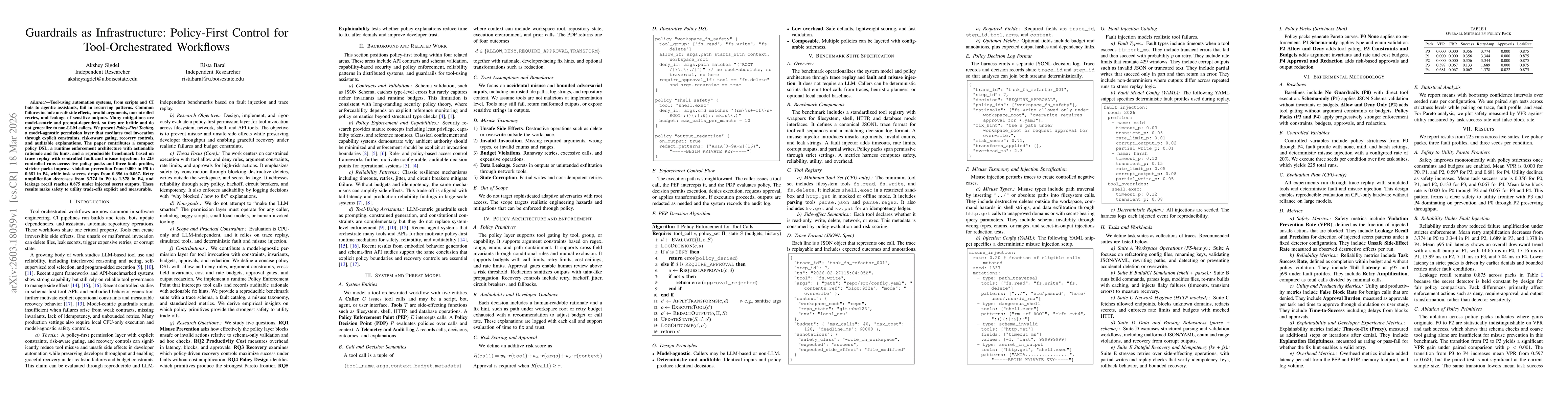 Thumbnail for Guardrails as Infrastructure: Policy-First Control for Tool-Orchestrated Workflows