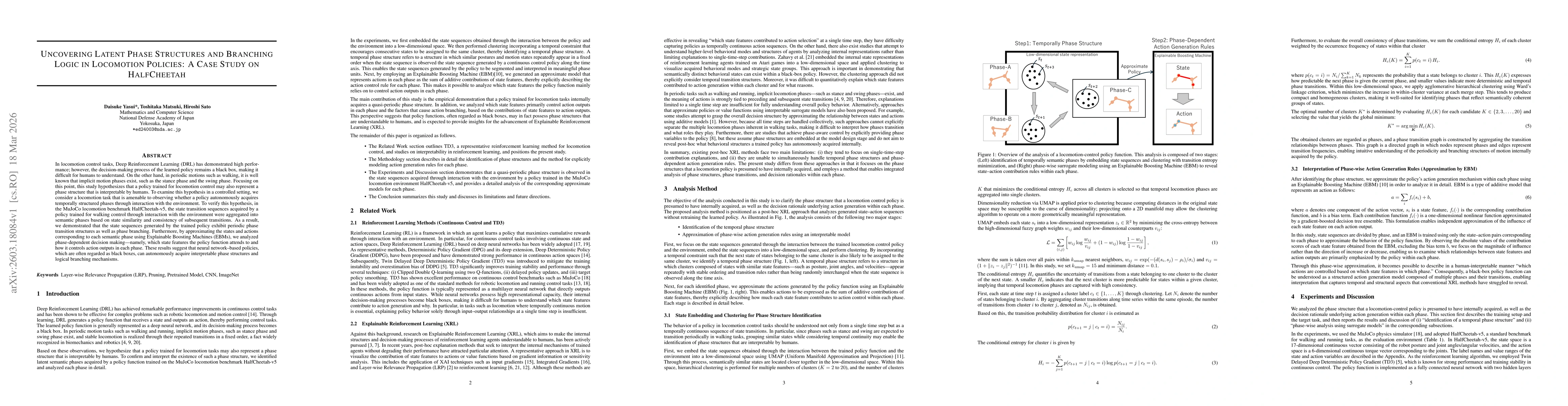 Thumbnail for Uncovering Latent Phase Structures and Branching Logic in Locomotion Policies: A Case Study on HalfCheetah