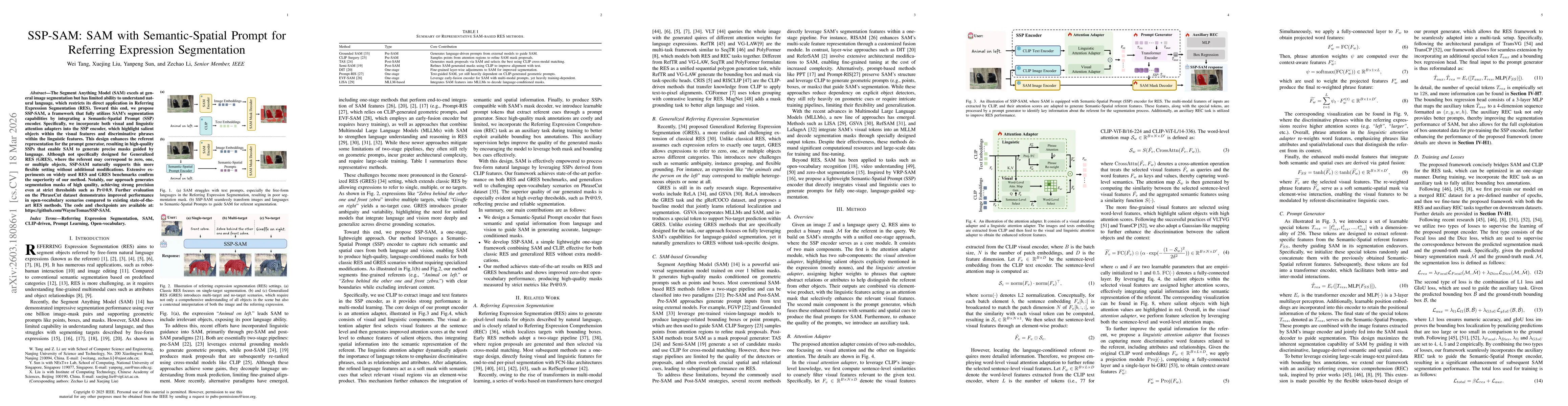 Thumbnail for SSP-SAM: SAM with Semantic-Spatial Prompt for Referring Expression Segmentation