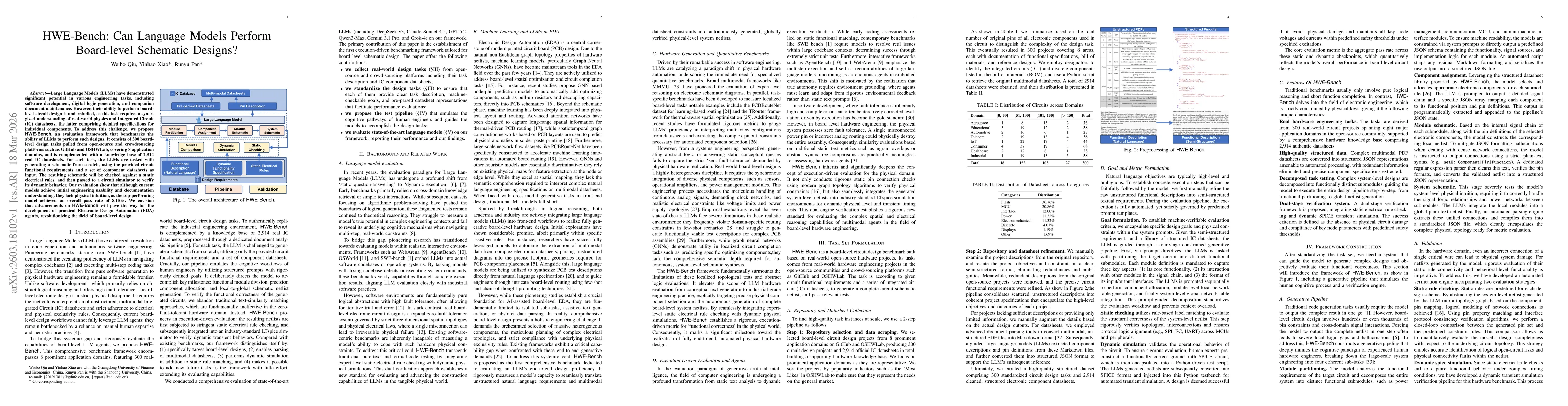 Thumbnail for HWE-Bench: Can Language Models Perform Board-level Schematic Designs?