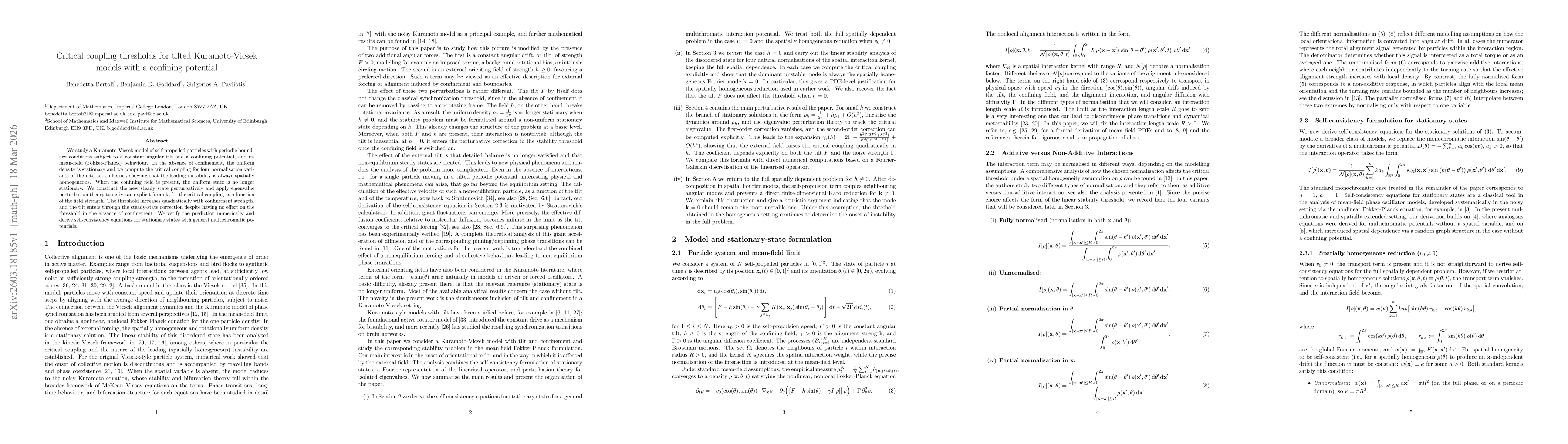 Thumbnail for Critical coupling thresholds for tilted Kuramoto-Vicsek models with a confining potential