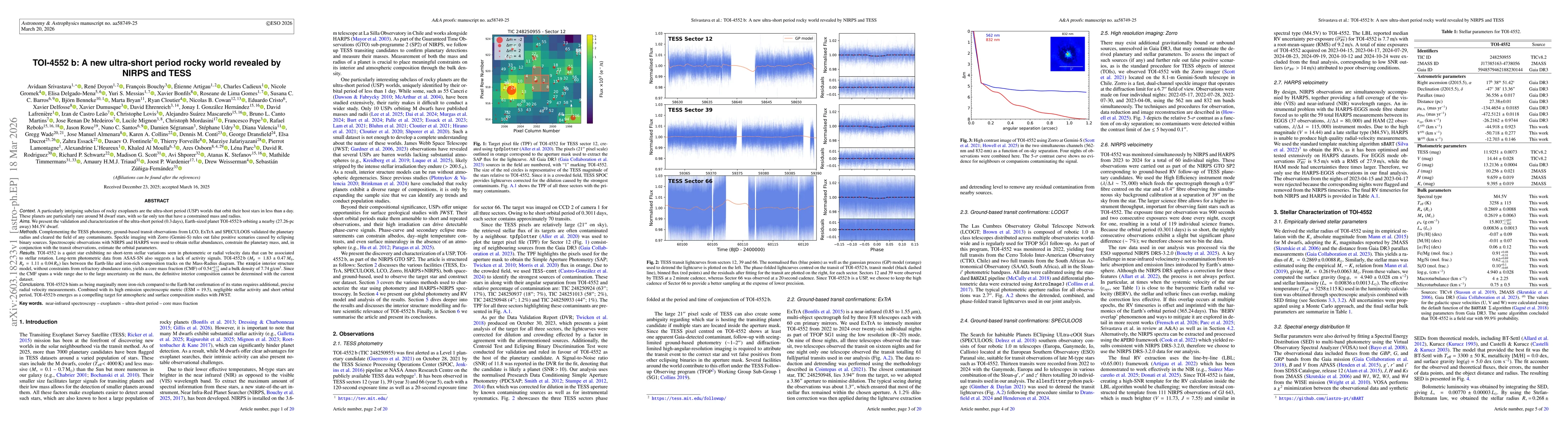 Thumbnail for TOI-4552 b: A new ultra-short period rocky world revealed by NIRPS and TESS