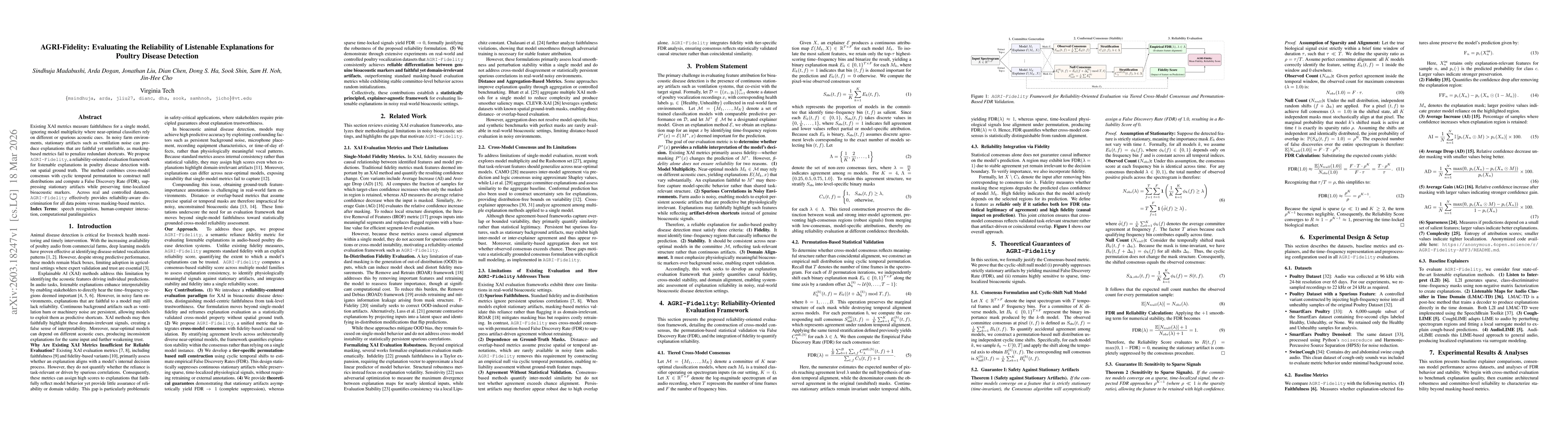 Thumbnail for AGRI-Fidelity: Evaluating the Reliability of Listenable Explanations for Poultry Disease Detection