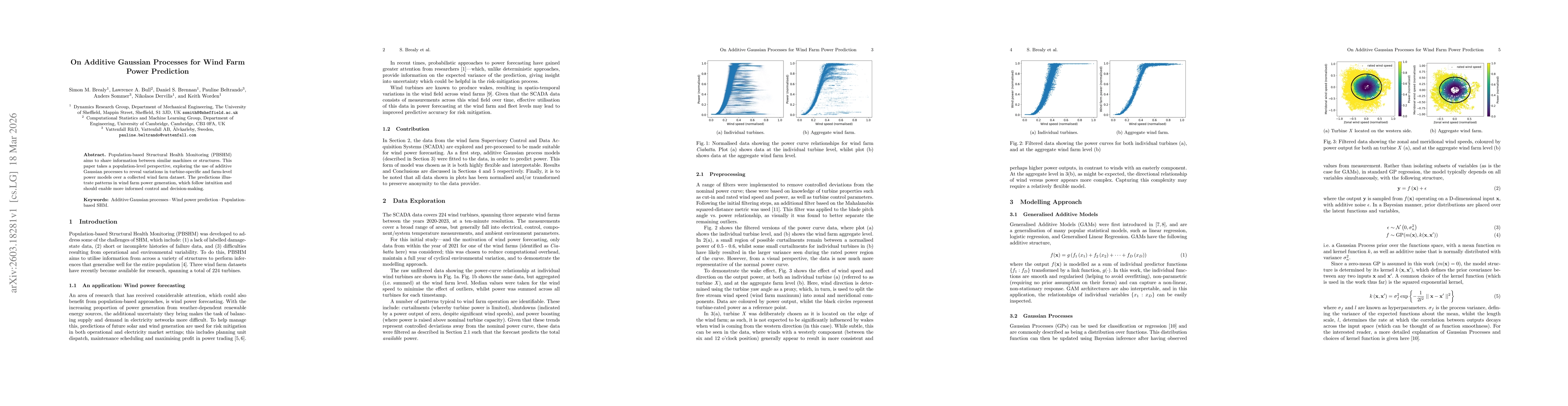 Thumbnail for On Additive Gaussian Processes for Wind Farm Power Prediction