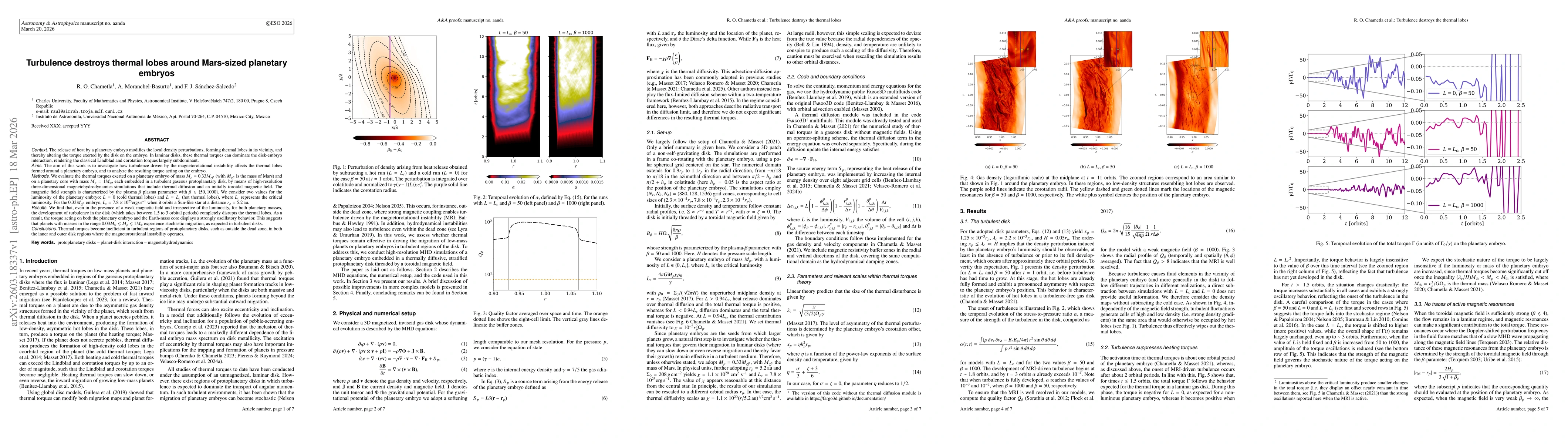Thumbnail for Turbulence destroys thermal lobes around Mars-sized planetary embryos