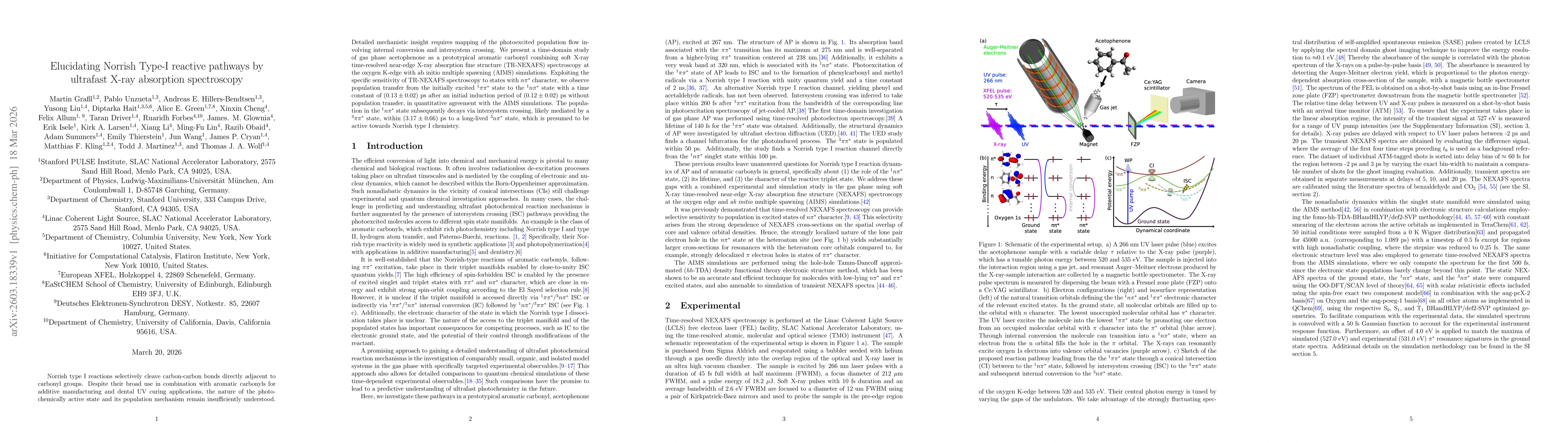 Thumbnail for Elucidating Norrish Type-I reactive pathways by ultrafast X-ray absorption spectroscopy