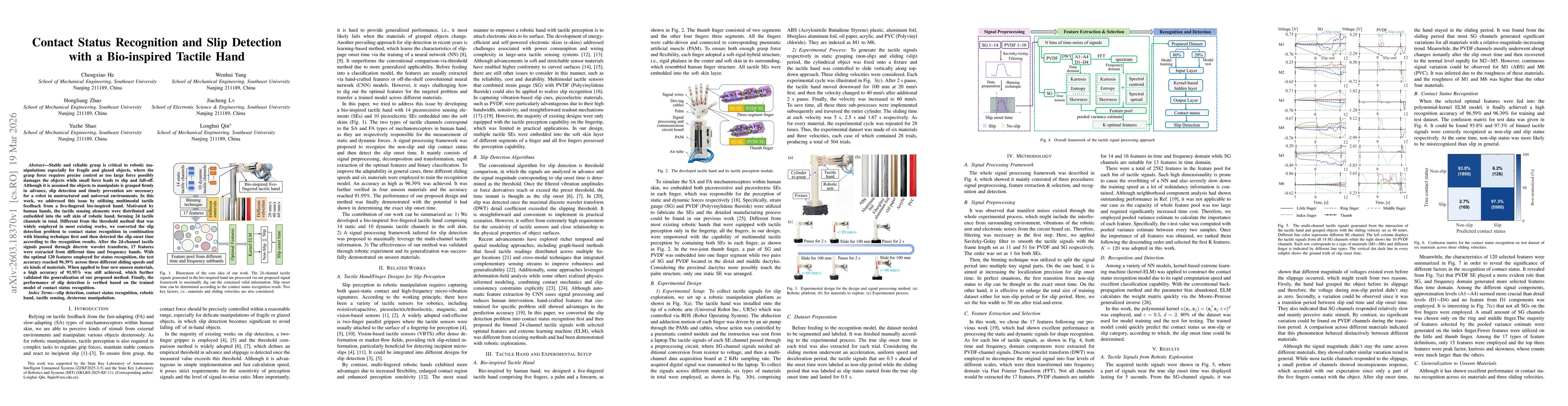 Thumbnail for Contact Status Recognition and Slip Detection with a Bio-inspired Tactile Hand