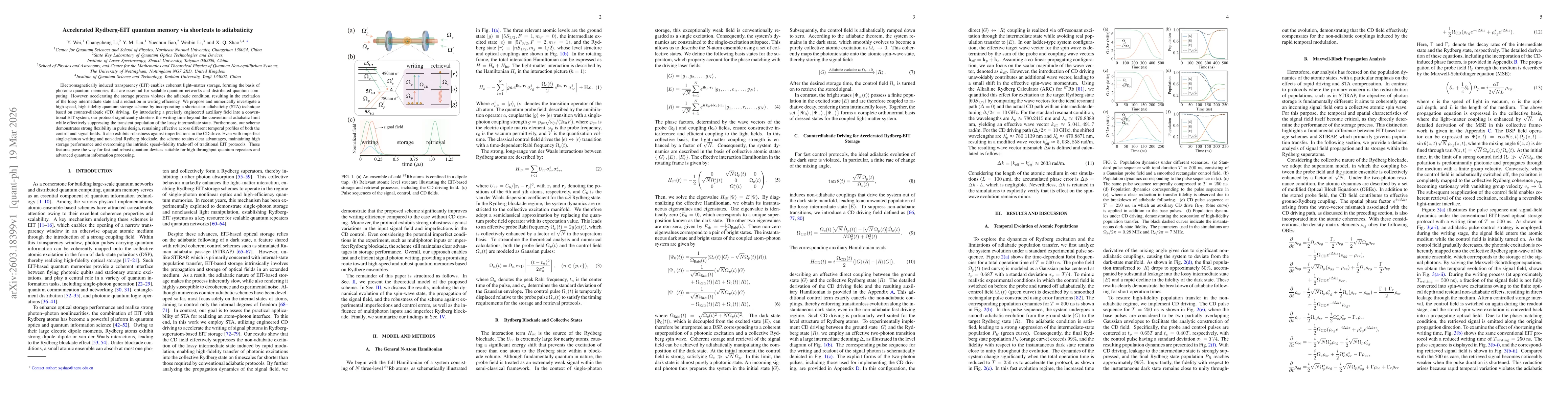 Thumbnail for Accelerated Rydberg-EIT quantum memory via shortcuts to adiabaticity