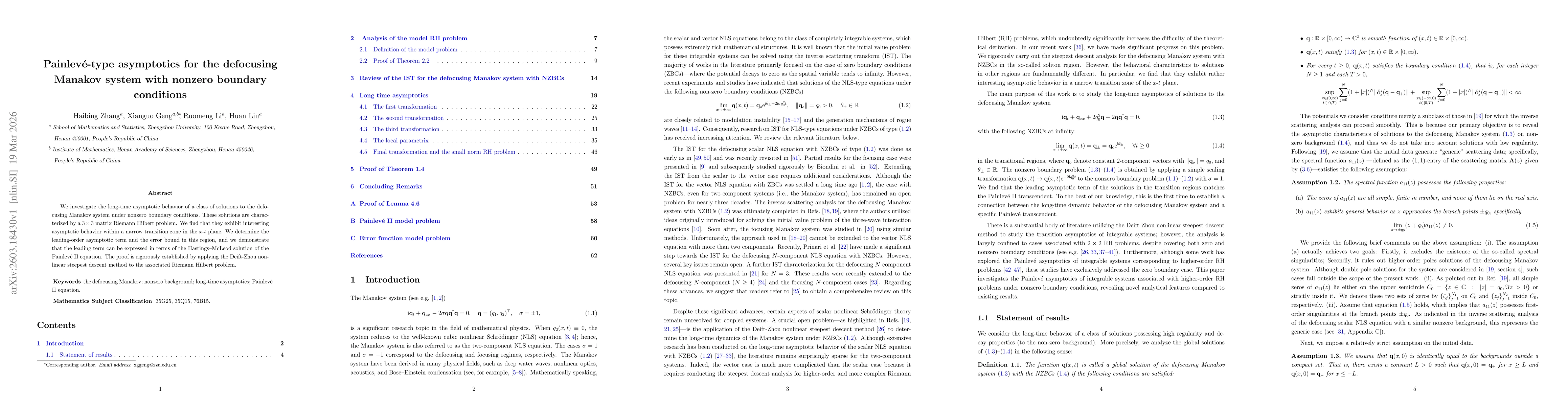 Thumbnail for Painlevé-type asymptotics for the defocusing Manakov system with nonzero boundary conditions