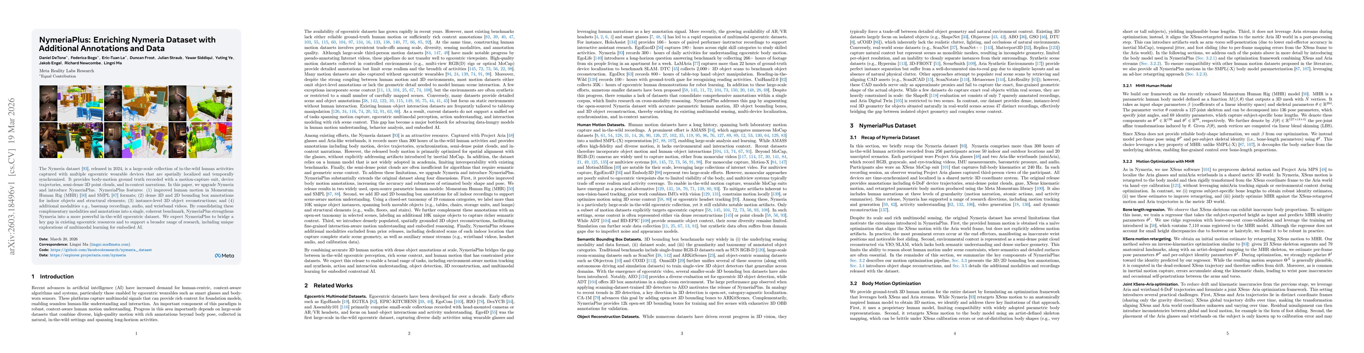 Thumbnail for NymeriaPlus: Enriching Nymeria Dataset with Additional Annotations and Data