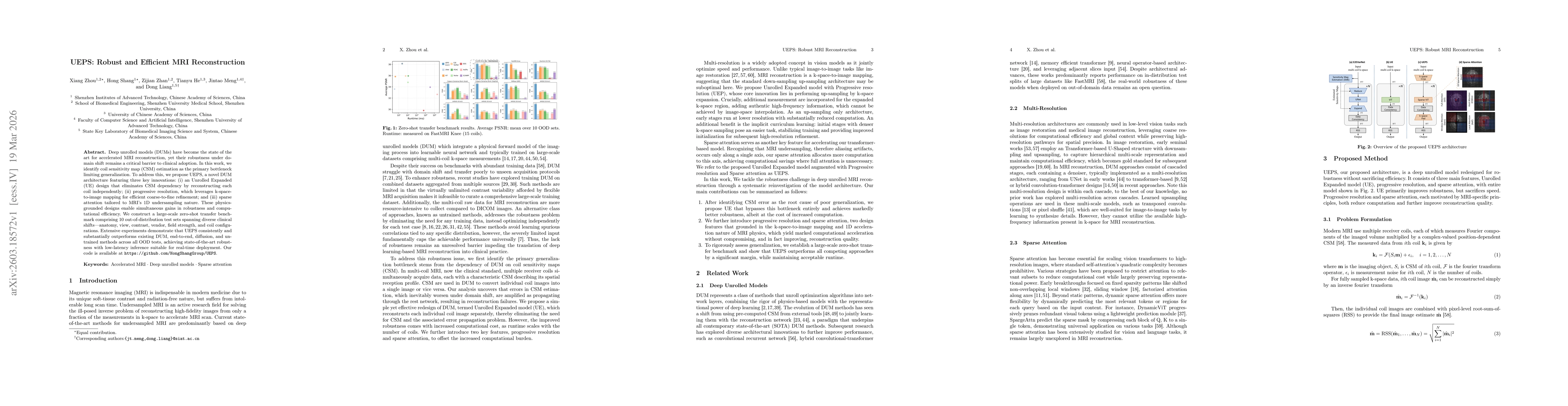 Thumbnail for UEPS: Robust and Efficient MRI Reconstruction