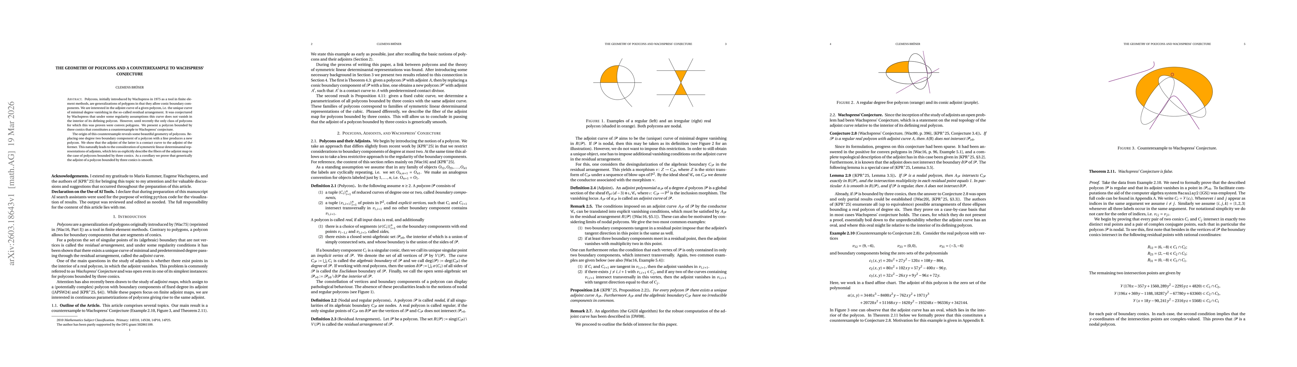 Thumbnail for The Geometry of Polycons and a Counterexample to Wachspress' Conjecture