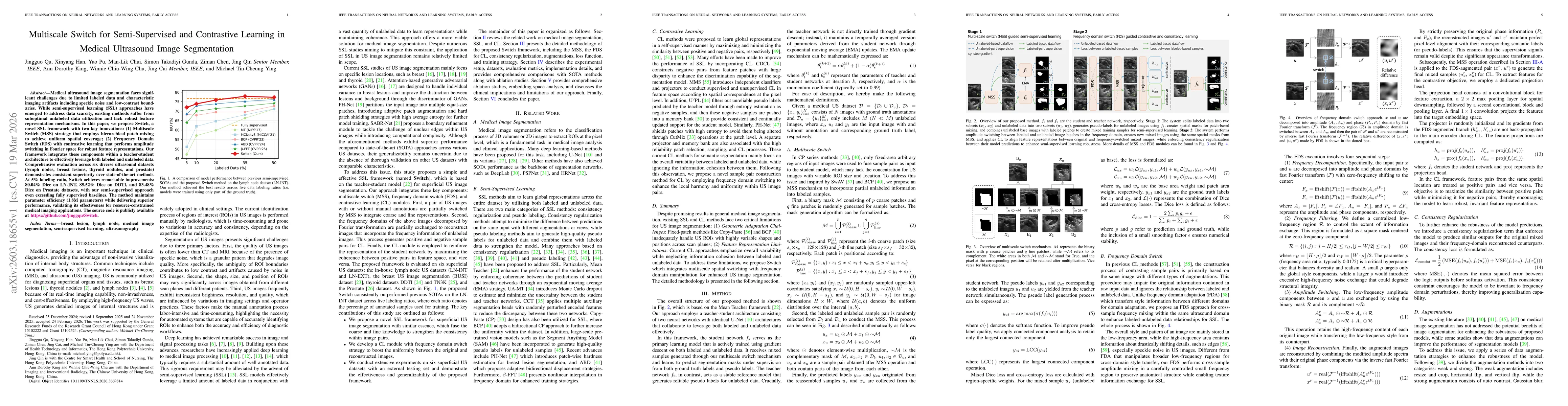 Thumbnail for Multiscale Switch for Semi-Supervised and Contrastive Learning in Medical Ultrasound Image Segmentation