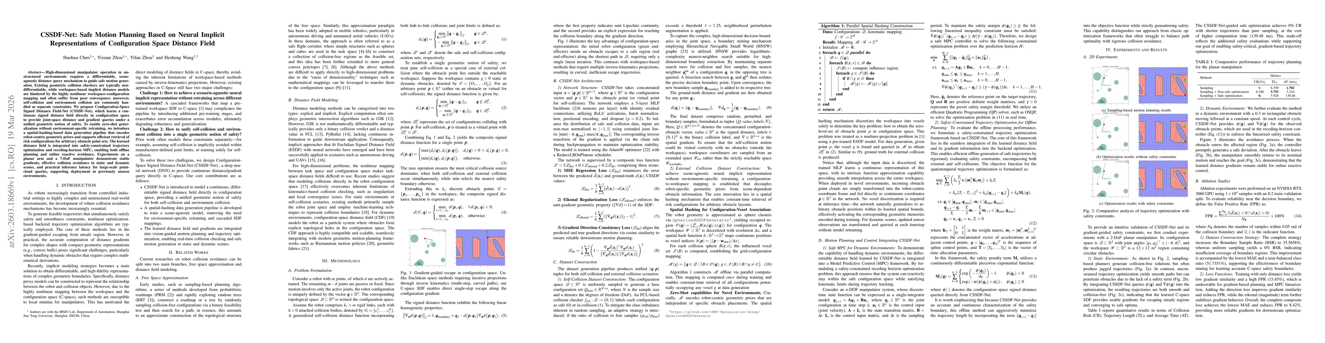 Thumbnail for CSSDF-Net: Safe Motion Planning Based on Neural Implicit Representations of Configuration Space Distance Field
