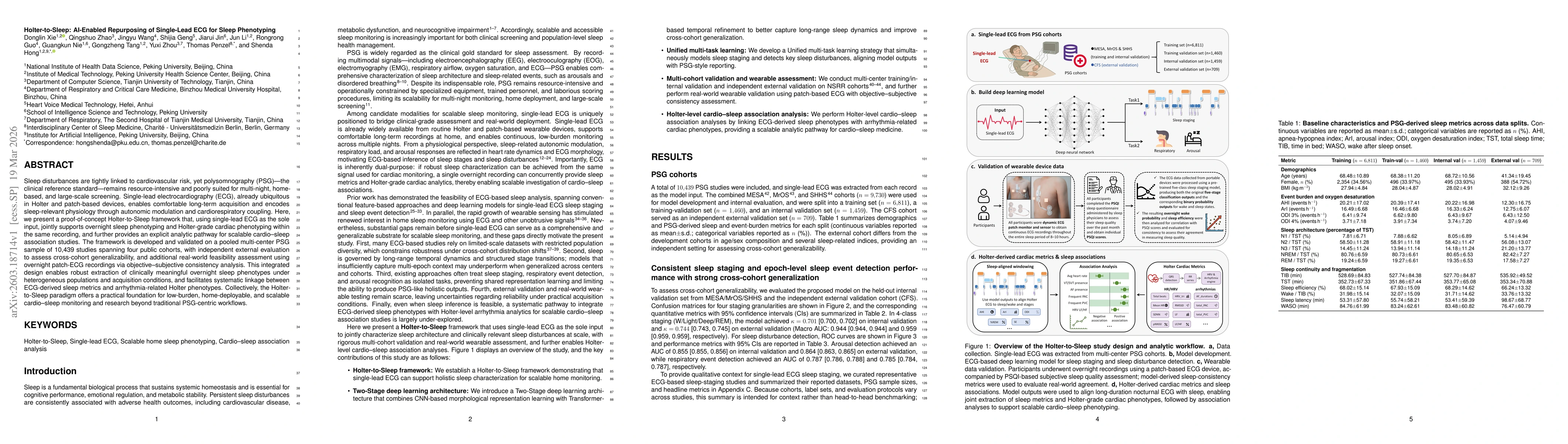 Thumbnail for Holter-to-Sleep: AI-Enabled Repurposing of Single-Lead ECG for Sleep Phenotyping
