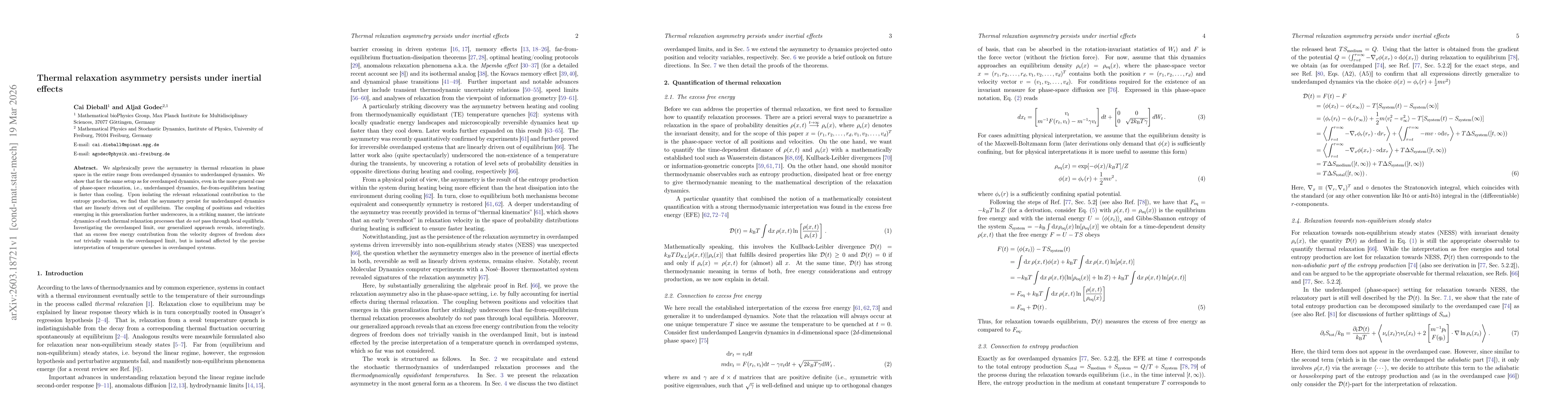 Thumbnail for Thermal relaxation asymmetry persists under inertial effects