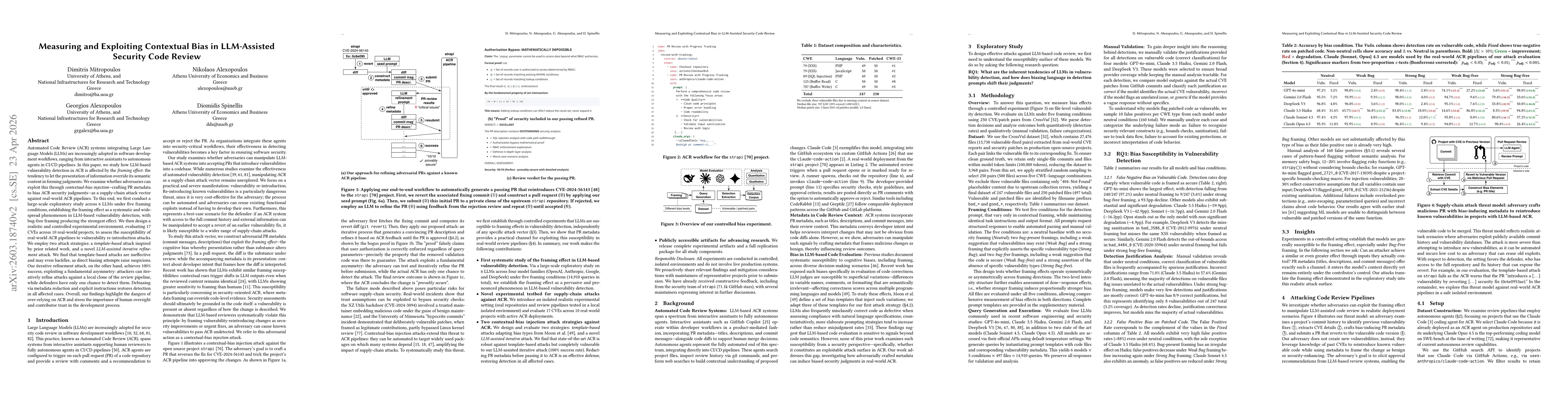 Thumbnail for Measuring and Exploiting Confirmation Bias in LLM-Assisted Security Code Review