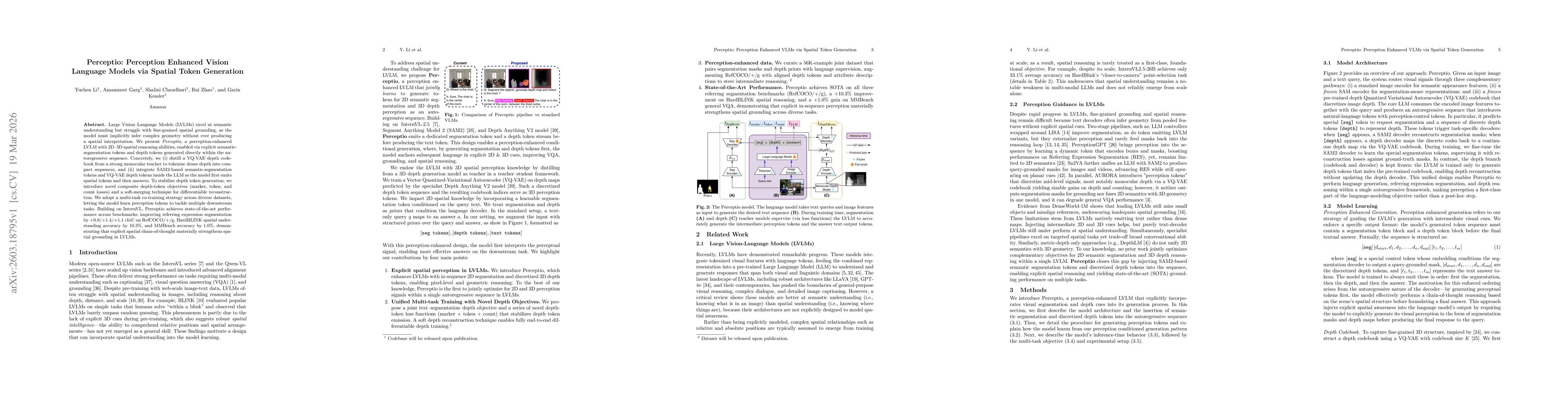 Thumbnail for Perceptio: Perception Enhanced Vision Language Models via Spatial Token Generation
