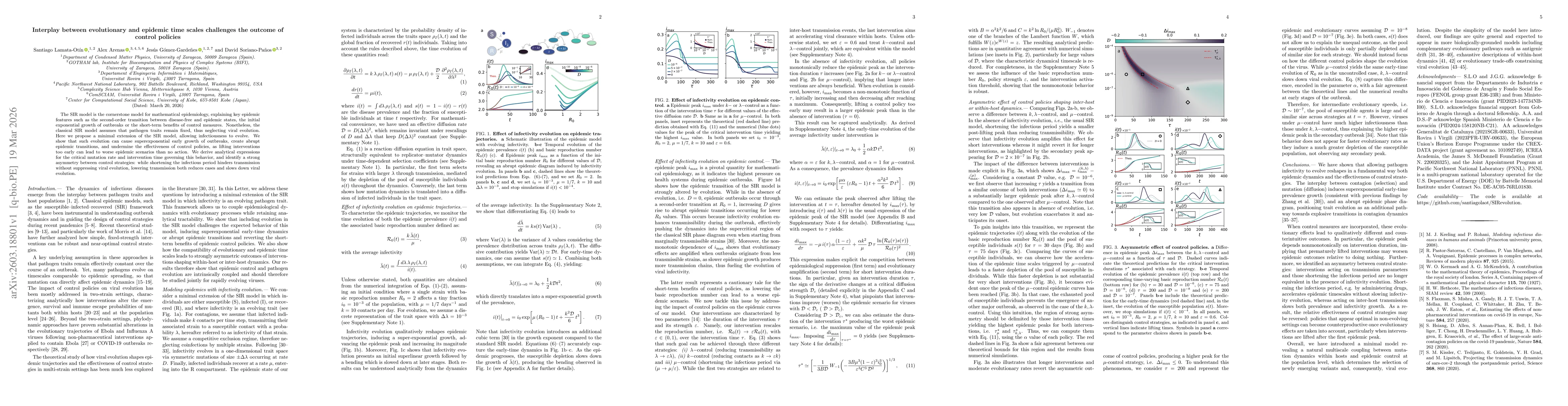 Thumbnail for Interplay between evolutionary and epidemic time scales challenges the outcome of control policies
