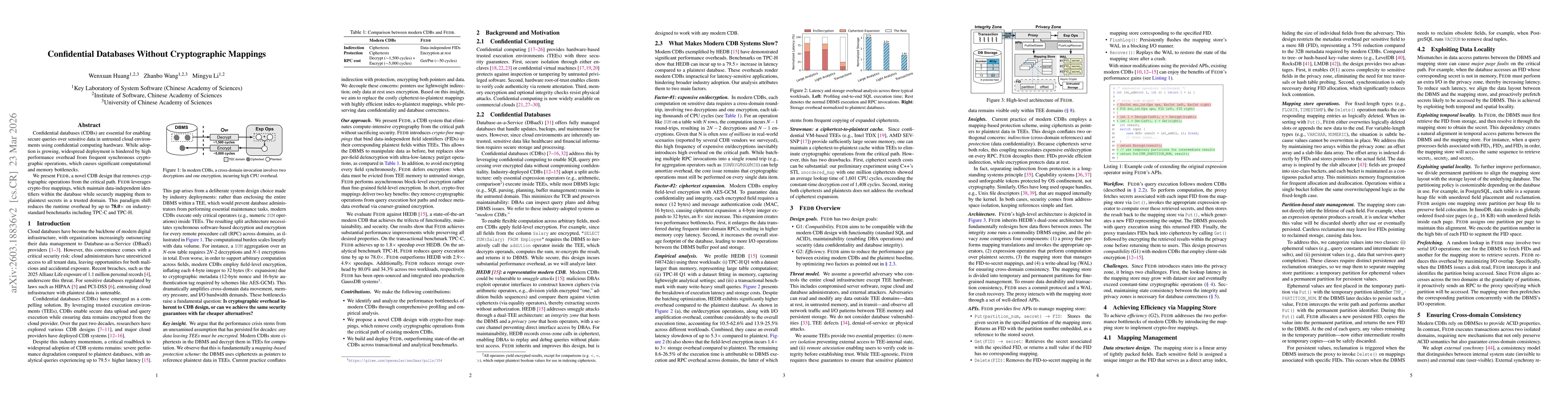 Thumbnail for Confidential Databases Without Cryptographic Mappings