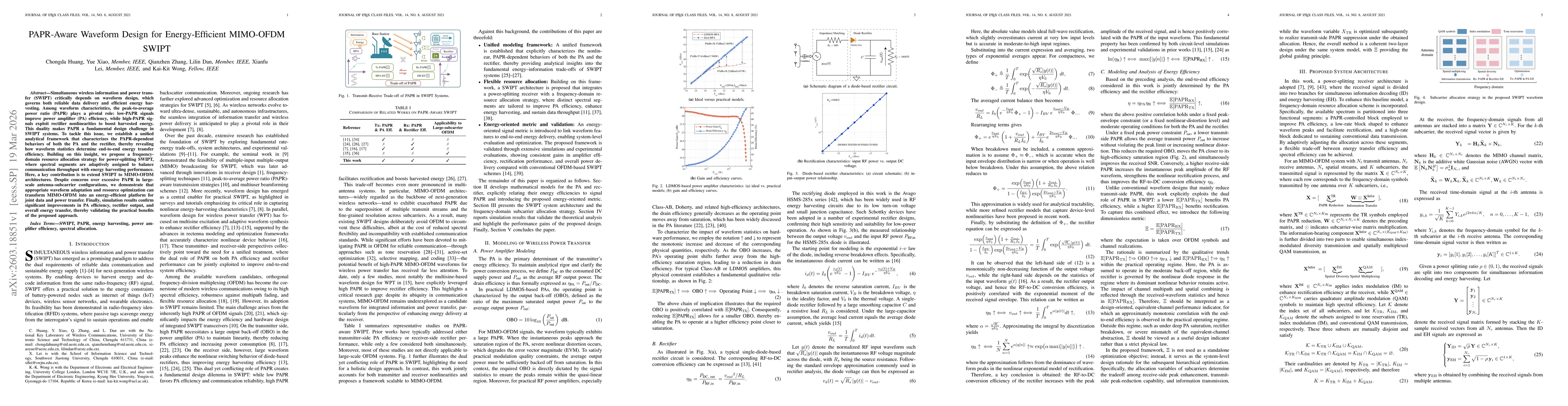 Thumbnail for PAPR-Aware Waveform Design for Energy-Efficient MIMO-OFDM SWIPT
