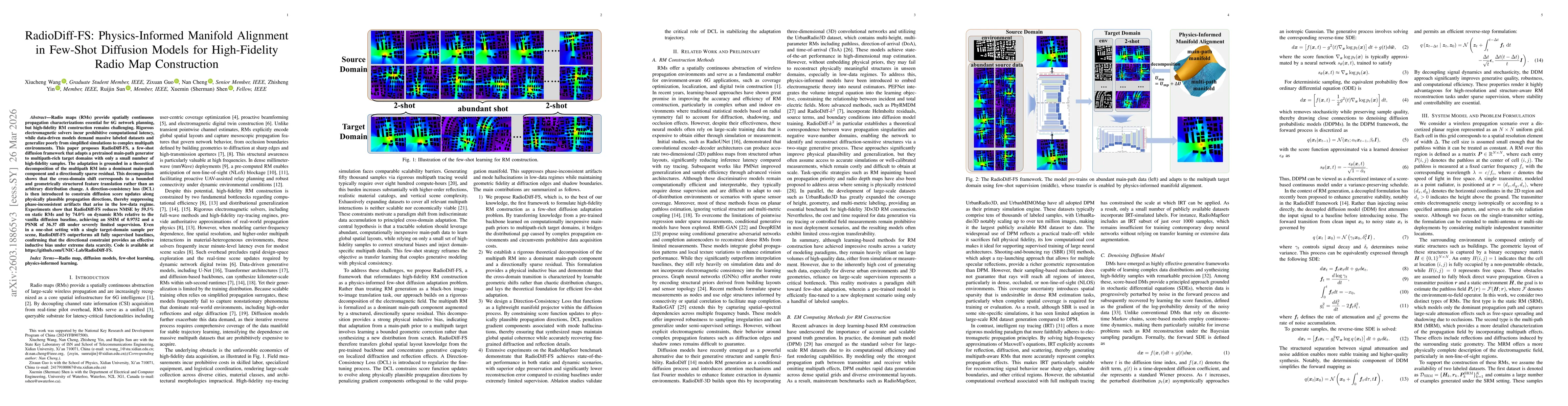Thumbnail for RadioDiff-FS: Physics-Informed Manifold Alignment in Few-Shot Diffusion Models for High-Fidelity Radio Map Construction