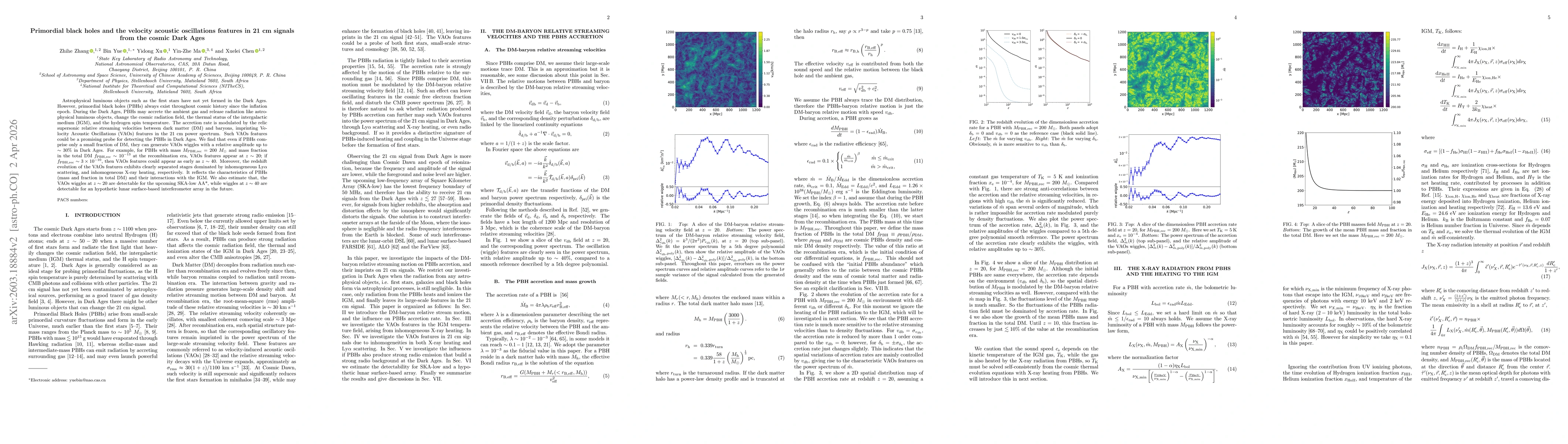 Thumbnail for Primordial black holes and the velocity acoustic oscillations features in 21 cm signals from the cosmic Dark Ages