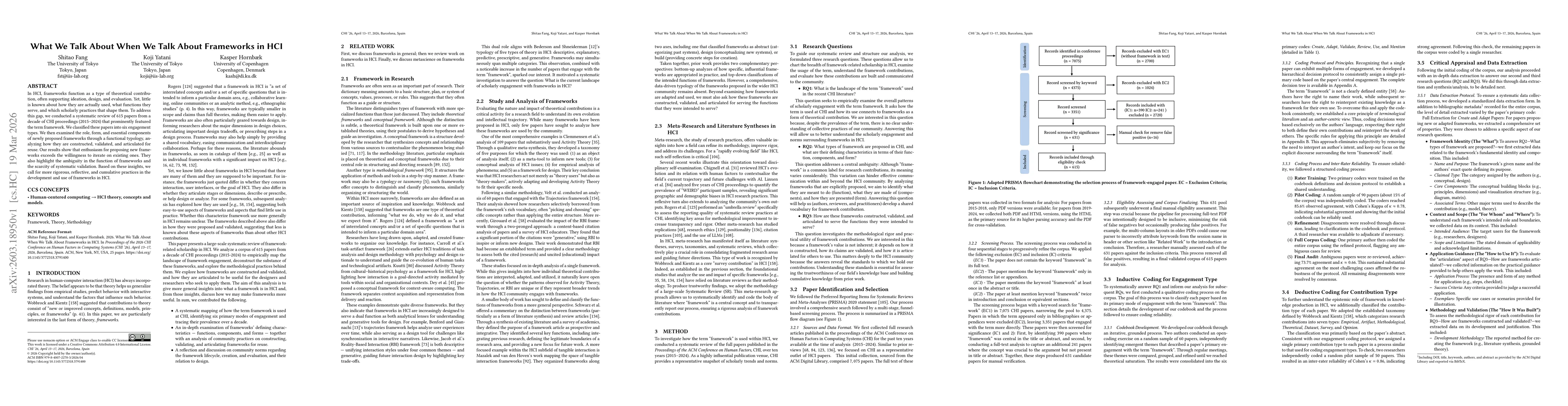 Thumbnail for What We Talk About When We Talk About Frameworks in HCI