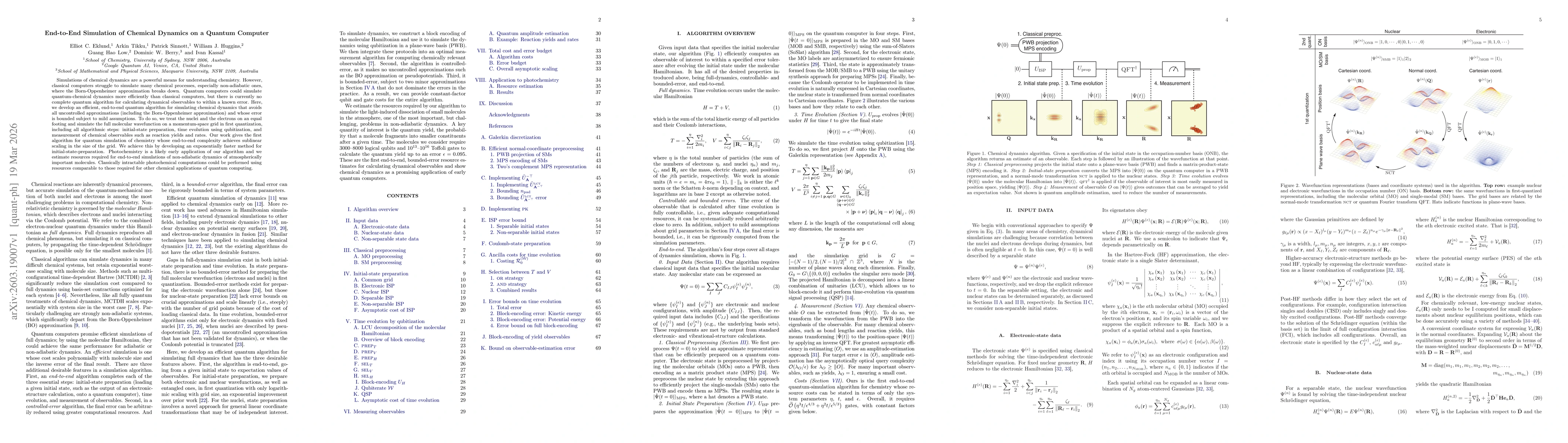 Thumbnail for End-to-End Simulation of Chemical Dynamics on a Quantum Computer