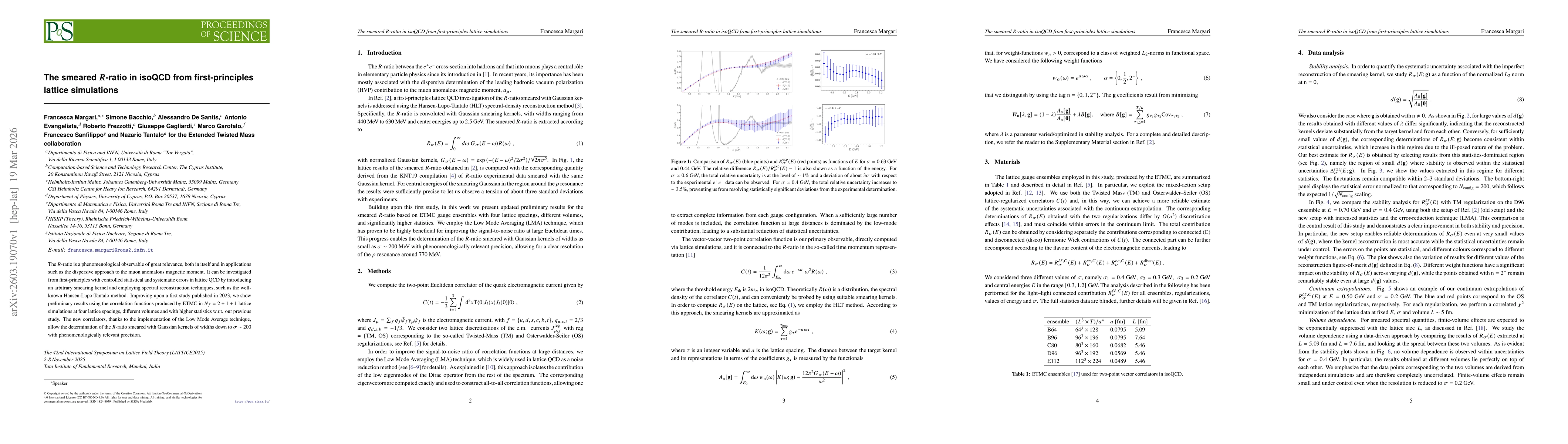 Thumbnail for The smeared $R$-ratio in isoQCD from first-principles lattice simulations