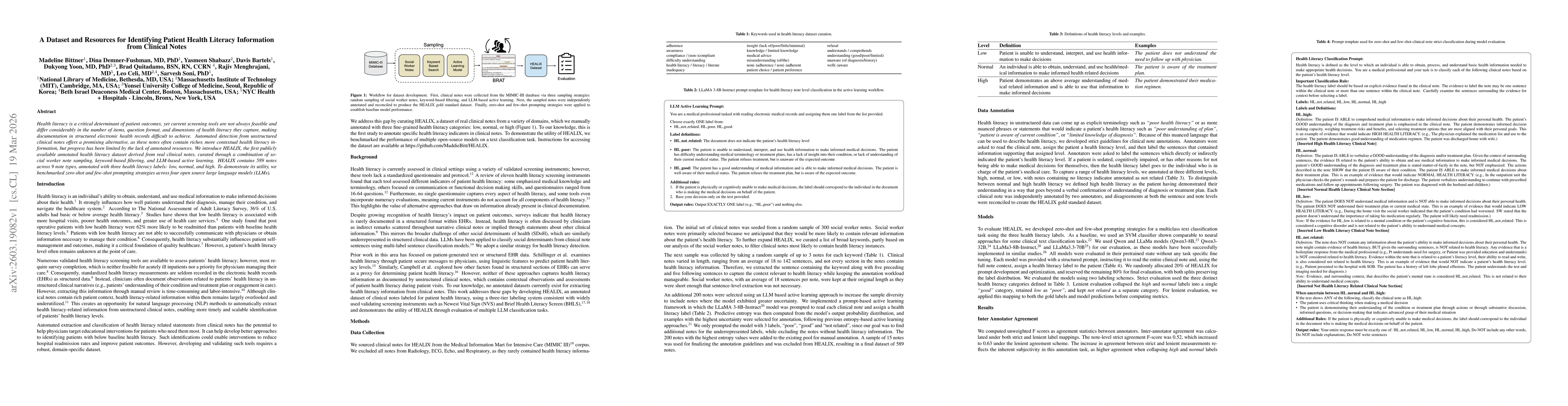 Thumbnail for A Dataset and Resources for Identifying Patient Health Literacy Information from Clinical Notes