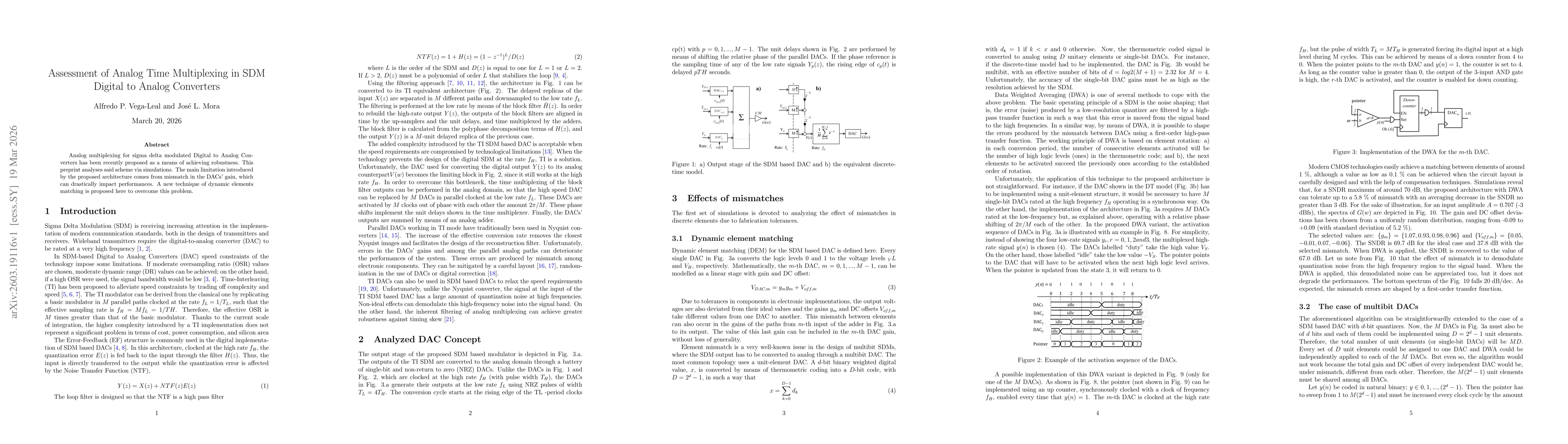 Thumbnail for Assessment of Analog Time Multiplexing in SDM Digital to Analog Converters