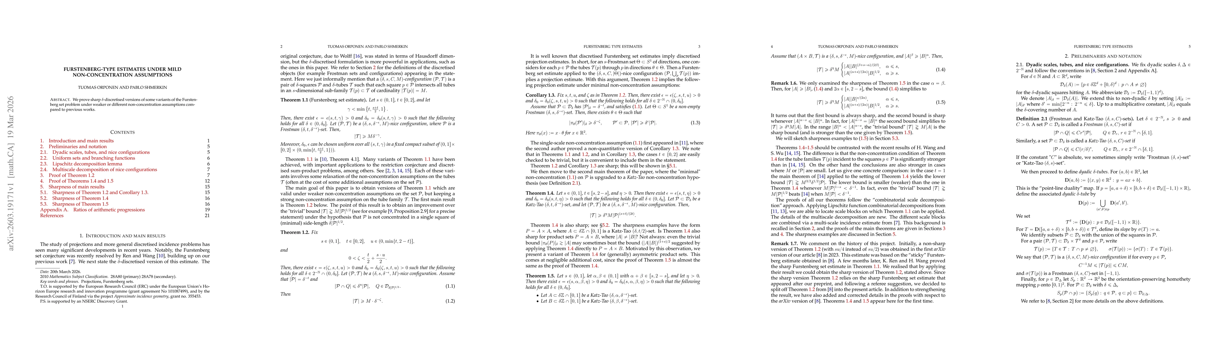Thumbnail for Furstenberg-type estimates under mild non-concentration assumptions