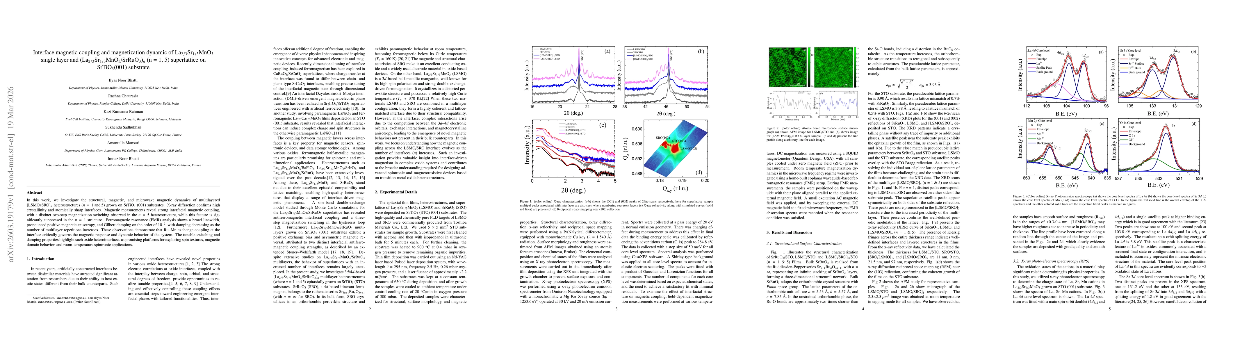 Thumbnail for Interface magnetic coupling and magnetization dynamic of La$_{2/3}$Sr$_{1/3}$MnO$_3$ single layer and (La$_{2/3}$Sr$_{1/3}$MnO$_3$/SrRuO$_3$)$_n$ (n = 1, 5) superlattice on SrTiO$_3$(001) substrate