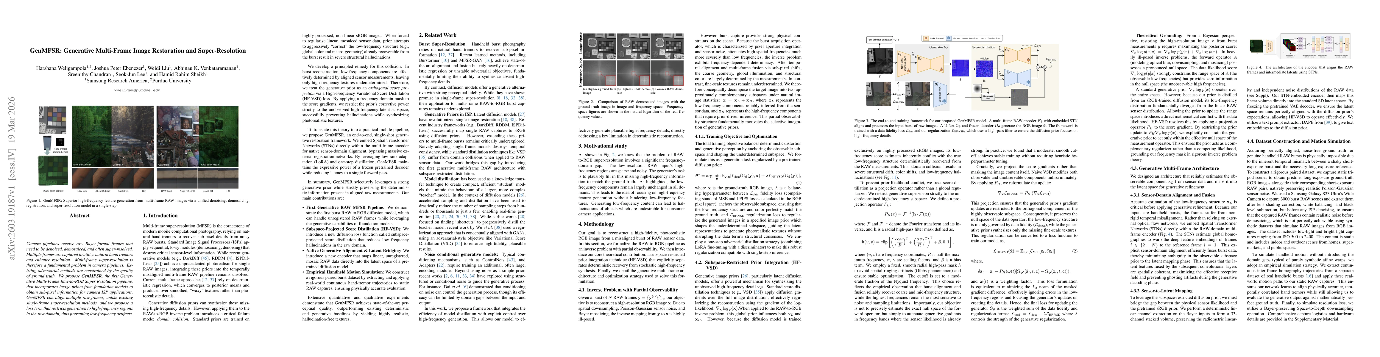 Thumbnail for GenMFSR: Generative Multi-Frame Image Restoration and Super-Resolution