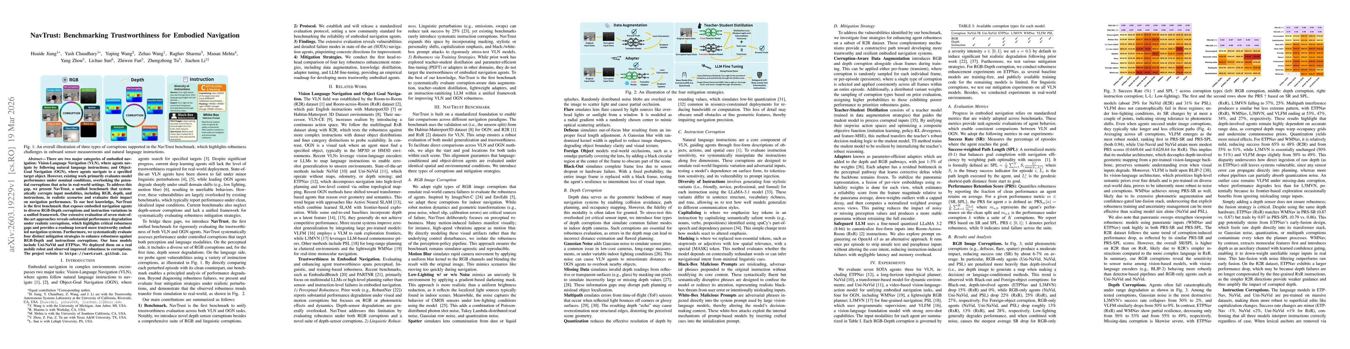 Thumbnail for NavTrust: Benchmarking Trustworthiness for Embodied Navigation