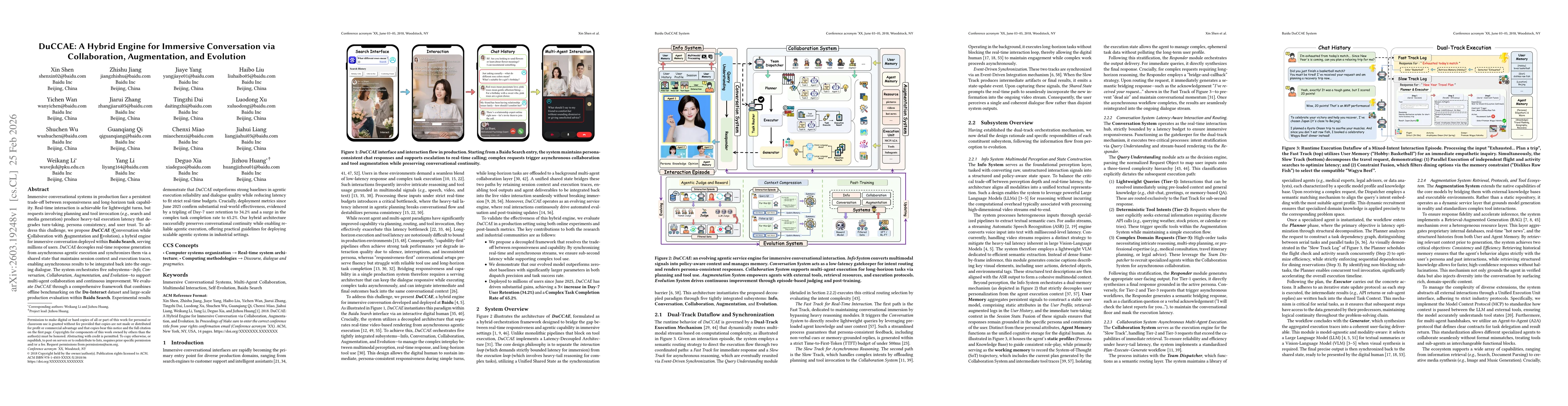 Thumbnail for DuCCAE: A Hybrid Engine for Immersive Conversation via Collaboration, Augmentation, and Evolution