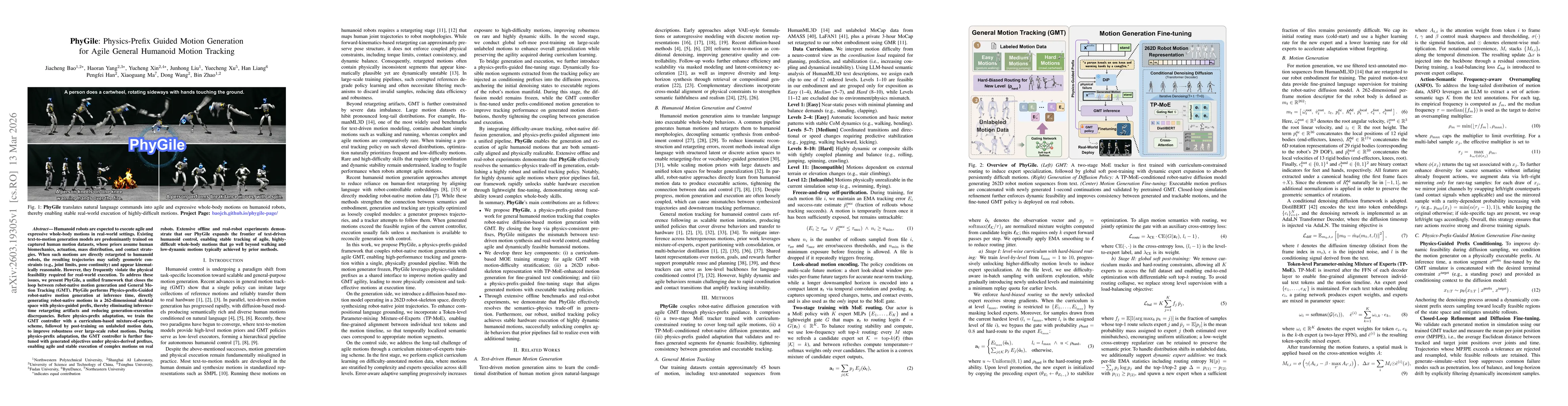 Thumbnail for PhyGile: Physics-Prefix Guided Motion Generation for Agile General Humanoid Motion Tracking
