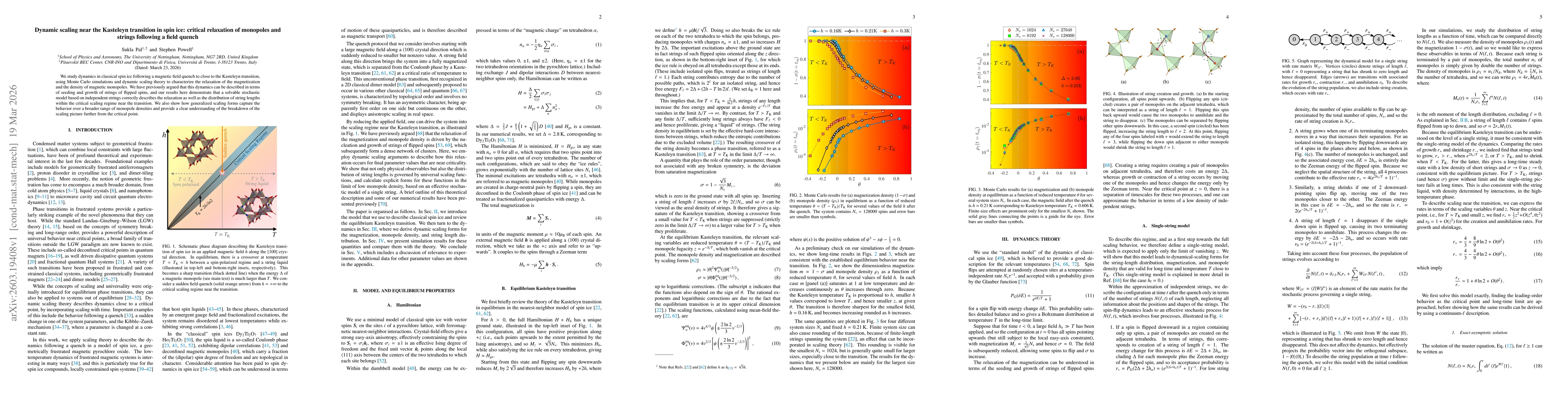 Thumbnail for Dynamic scaling near the Kasteleyn transition in spin ice: critical relaxation of monopoles and strings following a field quench